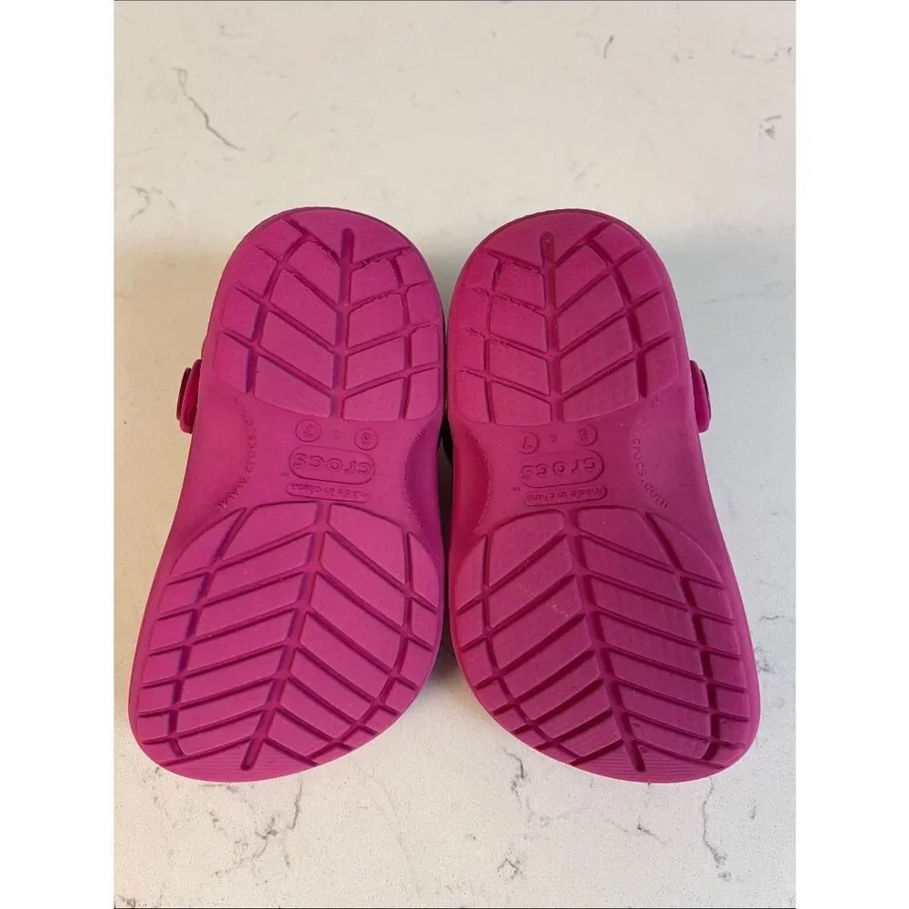 Crocs Baya Old Style Kids Clogs Pink Size 6/7